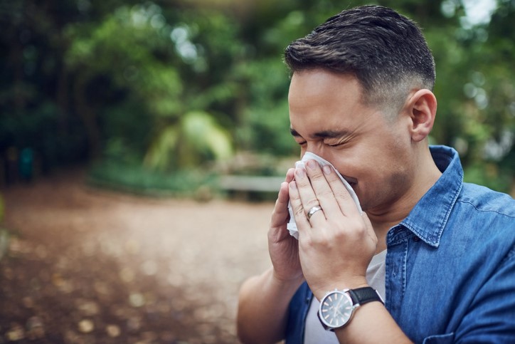 Man Sneezing
